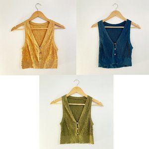Set of Three Madewell Sweater Vest Tank Tops XS